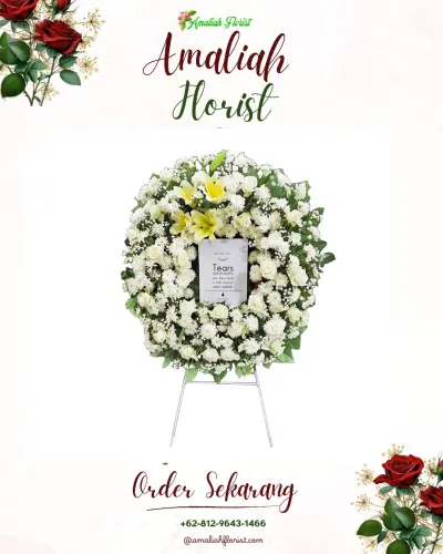 Krans Bunga Duka Cita di Pelindung Hewan